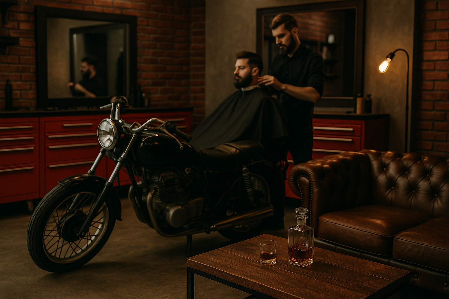 Stary motocykl w salonie